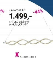 LED ZÁVĚSNÉ SVÍTIDLO „KRISTI“