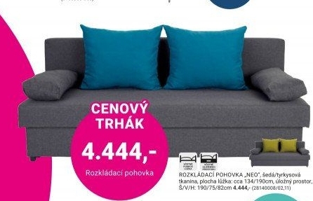 ROZKLÁDACÍ POHOVKA „NEO“