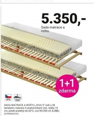 SADA MATRACE A ROŠTU „VIVA 5“