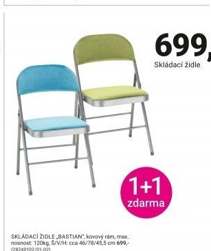 SKLÁDACÍ ŽIDLE „BASTIAN“
