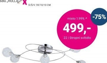 STROPNÍ SVÍTIDLO „MIA TOP“