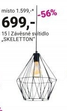 ZÁVĚSNÉ SVÍTIDLO „SKELETTON“