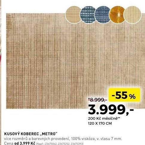 Kusový koberec Metro