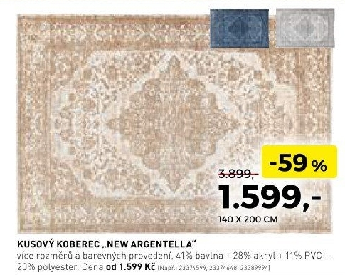 Kusový koberec New argentella