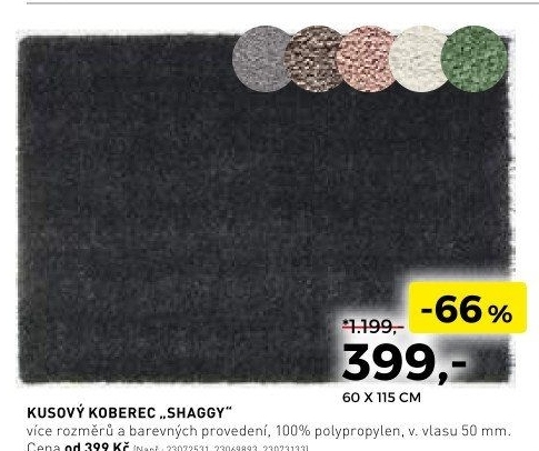 Kusový koberec Shaggy