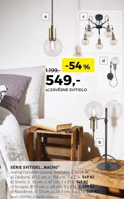 Série svítidel Nacho