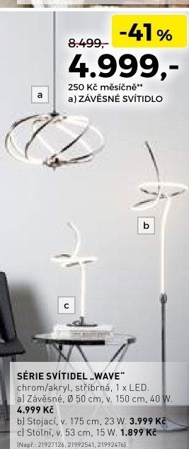 Série svítidel Wave