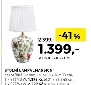 Stolní lampa Mansion