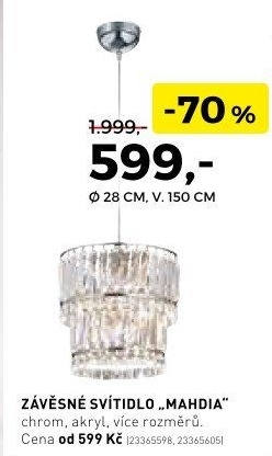 Závěsné svítidlo Mahdia