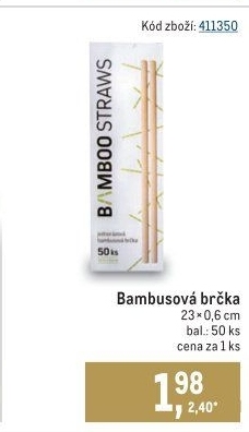 Slámky bambusové