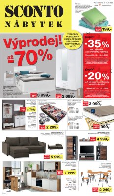 akční leták Sconto nábytek 28.12.2019-21.1.2020