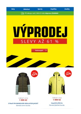 akční leták Sportisimo 29.12.2019-3.1.2020