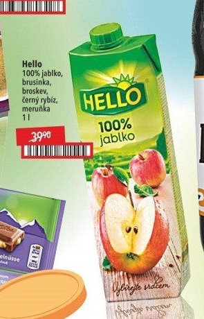 Hello 100% jablko (a další druhy)