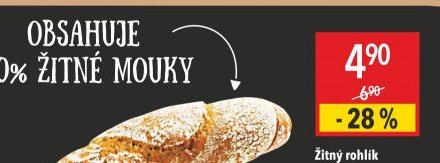 Žitný rohlík 65 g
