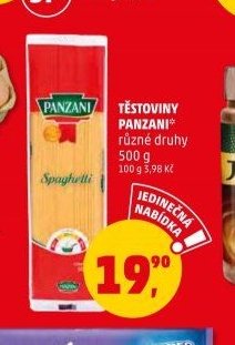 TĚSTOVINY PANZANI