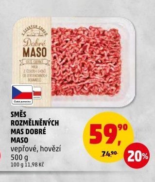 SMĚS ROZMĚLNĚNÝCH MAS DOBRÉ MASO