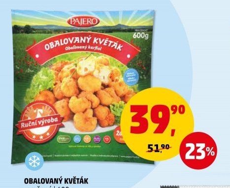 Obalovaný květák mražený 600 g