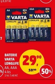 BATERIE VARTA LONGLIFE
