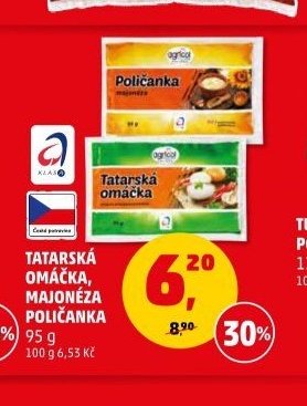 TATARSKÁ OMÁČKA, MAJONÉZA POLIČANKA