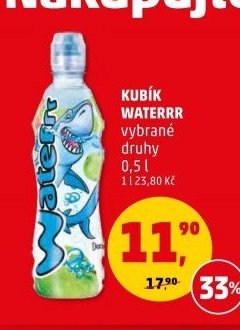 KUBÍK WATERRR vybrané druhy 0,5 l