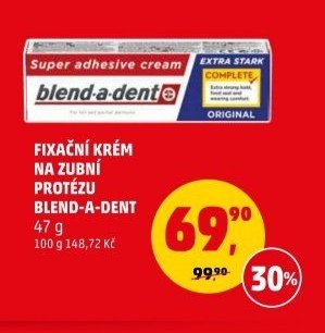 FIXAČNÍ KRÉM NA ZUBNÍ PROTÉZU BLEND-A-DENT 47 g