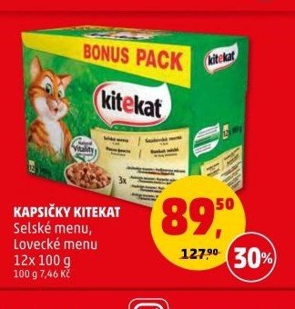 KAPSIČKY KITEKAT Selské menu, Lovecké menu 12x 100 g