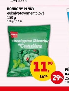 BONBONY PENNY eukalyptovomentolové