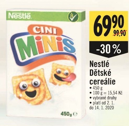 Nestlé Dětské cereálie