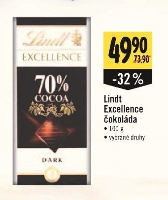 Lindt Excellence čokoláda