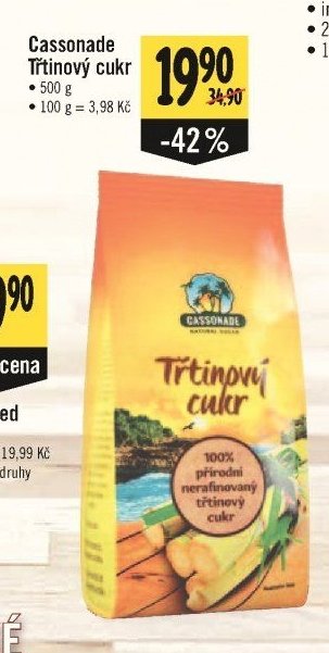 Cassonade Třtinový cukr