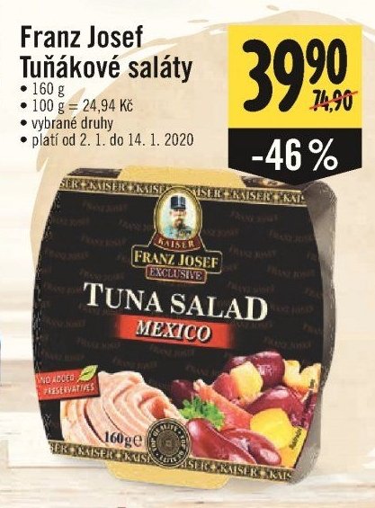 Franz Josef Tuňákové saláty