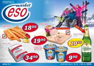 akční leták ESO MARKET 2.1.2020-12.1.2020