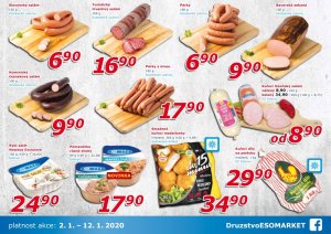 akční leták ESO MARKET 2.1.2020-12.1.2020