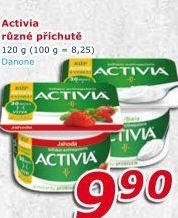 Jogurt ochucený Activia Danone