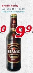 Pivo černé výčepní 10° Braník