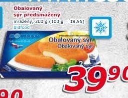 Sýr obalovaný mražený Nowaco