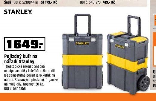 Pojízdný kufr na nářadí Stanley