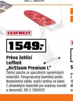 Prkno žehlicí Leifheit „AirSteam Premium L“