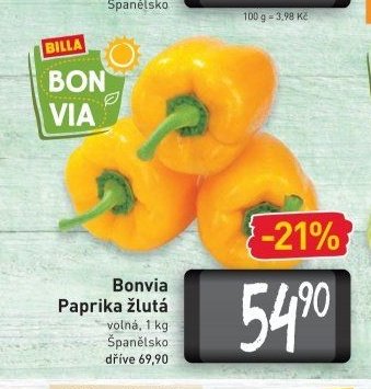 Bonvia Paprika žlutá