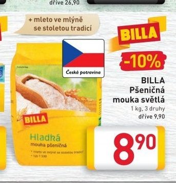 BILLA Pšeničná mouka světlá