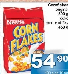 Lupínky kukuřičné Corn Flakes Nestlé