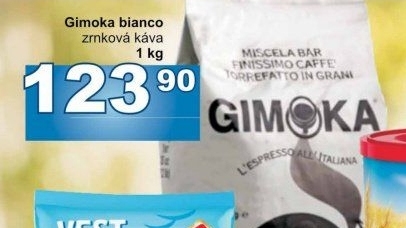Zrnková káva Bianco Gimoka