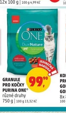 GRANULE PRO KOČKY PURINA ONE 750 g