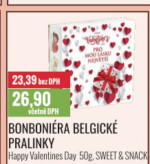 Bonboniéra Pralinky belgické