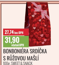 Bonboniéra srdíčka Sweet &amp