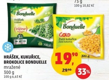 Hrášek mražený Bonduelle