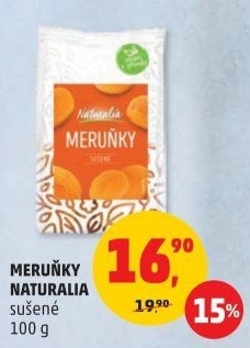 Meruňky sušené Naturalia