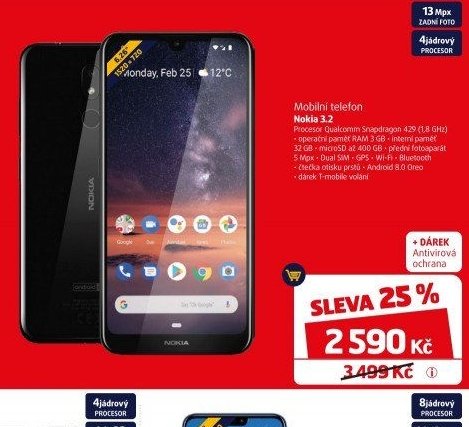 Mobilní telefon Nokia 3.2
