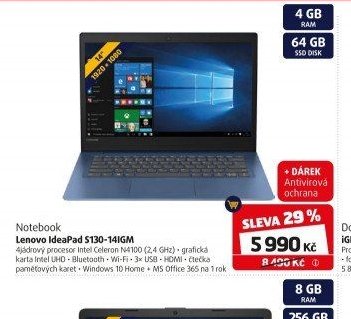 Notebook Lenovo IdeaPad S130-14IGM