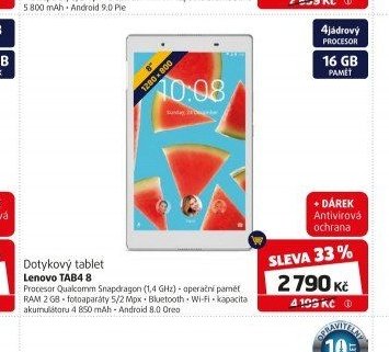 Dotykový tablet Lenovo TAB4 8